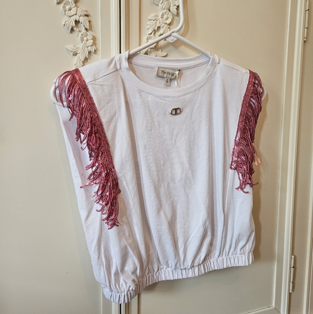 Girls Short Sleeve Top by Twin Set in size 8